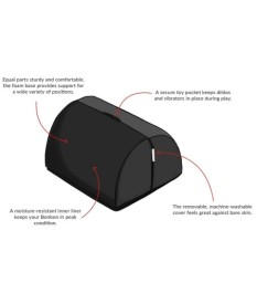 Liebeskissen „BonBon“ mit Halterung für Vibrator/Dildo