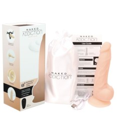 Naturvibrator „8" Rotating & Vibrating Dong“ mit Saugfuß