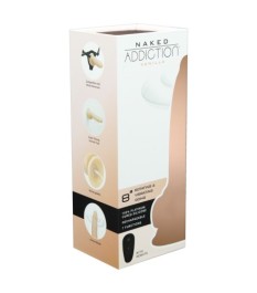 Naturvibrator „8" Rotating & Vibrating Dong“ mit Saugfuß