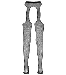 Straps-Strumpfhose aus feinmaschigem Netzmaterial