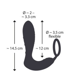 Analvibrator „RC Prostata Plug mit Penisring“