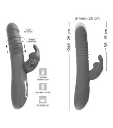 Rabbitvibrator „Thrusting Pearl“ mit Stoßfunktion und Rotation