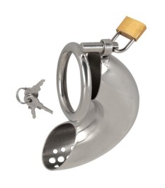 Peniskäfig „Chastity Cage Long“ aus Edelstahl, 193 g schwer