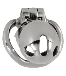 Peniskäfig „Chastity Cage Short“ aus Edelstahl, 289 g schwer