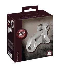 Peniskäfig „Chastity Cage Short“ aus Edelstahl, 289 g schwer