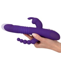 Stoßvibrator „Thrusting Pearl Triple Vibrator“ mit Klitoris- und Analv