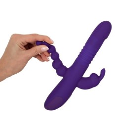 Stoßvibrator „Thrusting Pearl Triple Vibrator“ mit Klitoris- und Analv