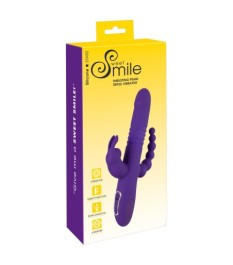 Stoßvibrator „Thrusting Pearl Triple Vibrator“ mit Klitoris- und Analv