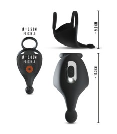 Penis-/Hodenring „Cock ring with RC ball massager“ mit Hodenvibrator