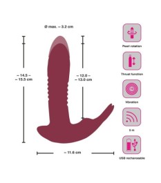 Penis-/Hodenring „Cock ring with RC ball massager“ mit Hodenvibrator