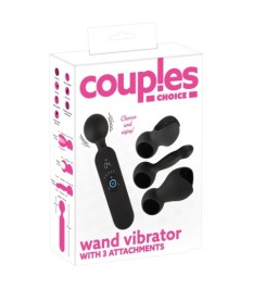 Massagestab „wand vibrator with 3 Attachments“ mit 3 Aufsätzen