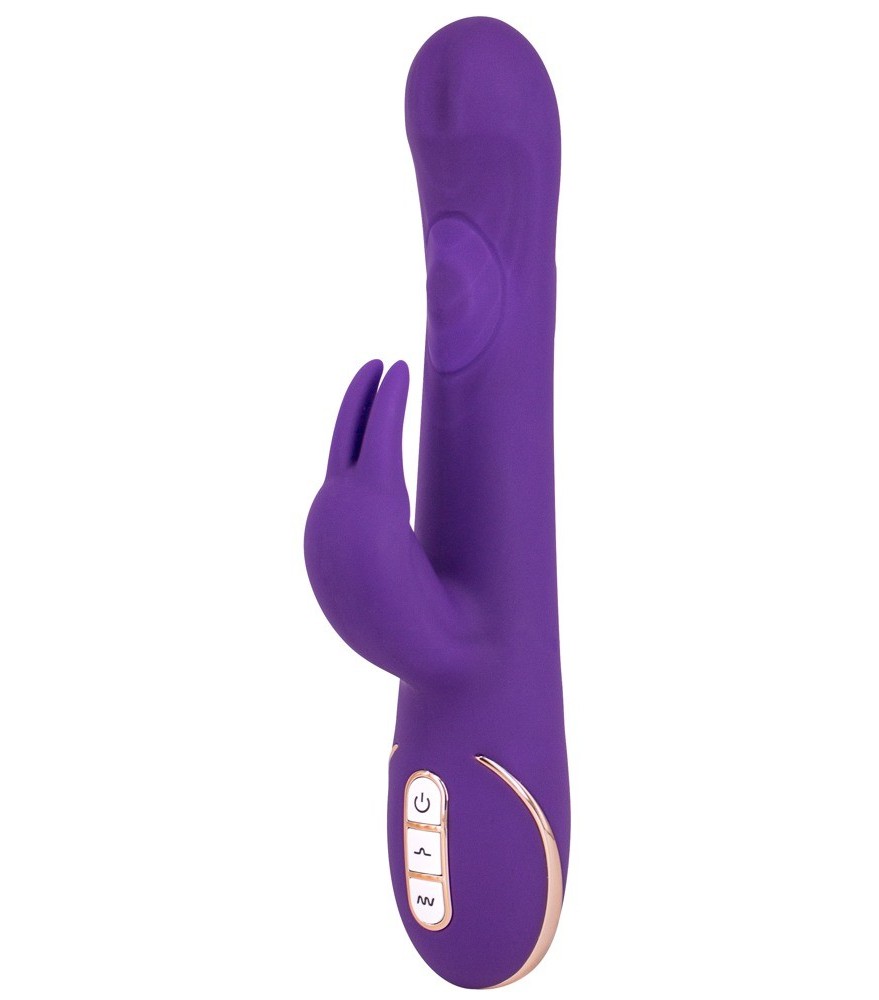 Rabbitvibrator „Quiver“ mit pulsierender Massagekugel im Schaft