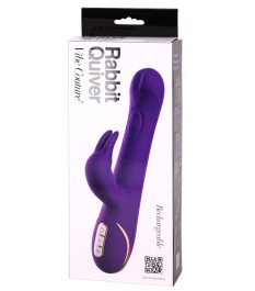 Rabbitvibrator „Quiver“ mit pulsierender Massagekugel im Schaft
