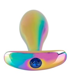 „Metal Butt Plug Set in Rainbow Colours“ mit 2 verschiedenen Analplugs