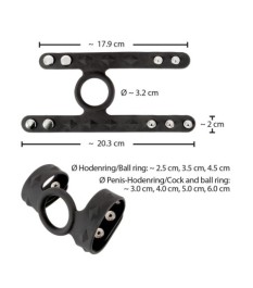 „Silikon Penis-Hodengurt“ mit Penisring