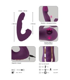 Vibrator „4 Function“ mit Klopf-Funktion und Klitoris-Sauger