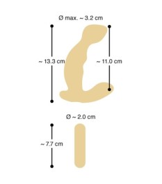 Prostata-Vibrator mit Fernbedienung