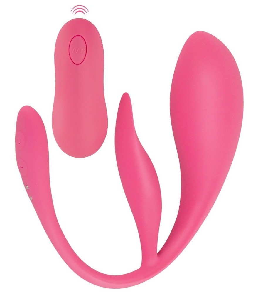 Vibro-Ei „RC Double Pleasure Love Ball“ mit Klitorisvibrator