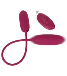 Doppel-Vibrobullet „RC Shaking & Vibrating Love Egg Duo“ verbunden mit
