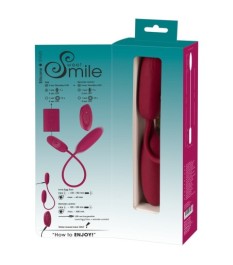 Doppel-Vibrobullet „RC Shaking & Vibrating Love Egg Duo“ verbunden mit