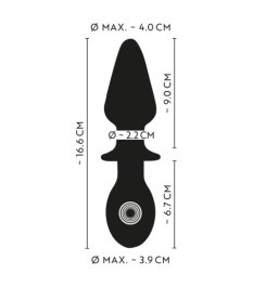 Vibro-Analplug „Double-ended Butt Plug with Vibration“, beidseitig ver