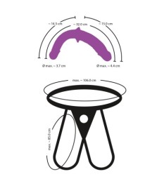 „Super Soft Double Strap-On“ mit herausnehmbarem Doppeldildo