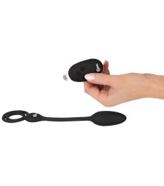 Vibro-Analplug mit Penis-/Hodenring