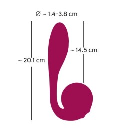 „Bendable Spot-on Vibrator“ mit biegbarer Rose für die Klitoris