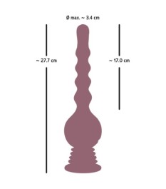 Analvibrator „Turbo Shaker Anal Lover“ mit federndem Saugfuß