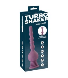 Analvibrator „Turbo Shaker Anal Lover“ mit federndem Saugfuß