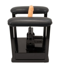 Sexmaschine „Sit-On-Climaxer“ mit Dildo und Komfort-Sitzgestell
