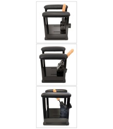 Sexmaschine „Sit-On-Climaxer“ mit Dildo und Komfort-Sitzgestell