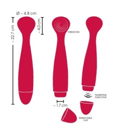 Massagestab „Wand with Thumping Function“, beidseitig verwendbar