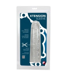 Penishülle mit Noppen und Adern, transparent