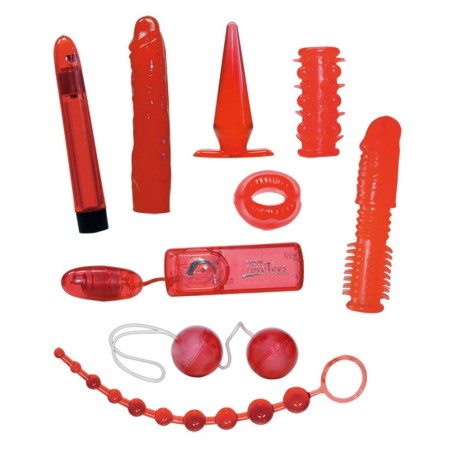 9-teiliges Toyset „Red Roses“ inklusive Batterien für die Vibro-Toys