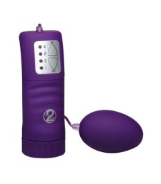 Vibroei „Velvet Purple Pill“ mit Fernbedienung und 4 Vibrationsstufen