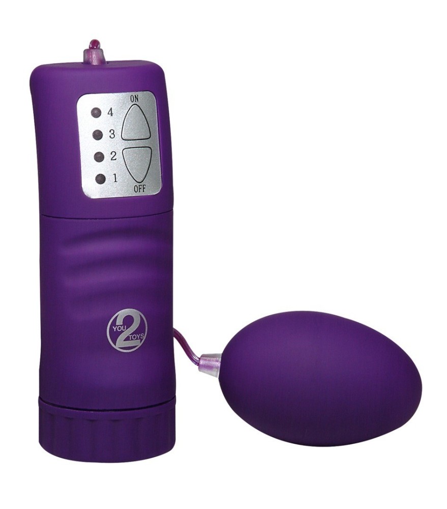 Vibroei „Velvet Purple Pill“ mit Fernbedienung und 4 Vibrationsstufen