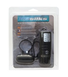 Vibro-Penisring „Aqua Silks Cockring“, in Klammerform mit Fernbedienun