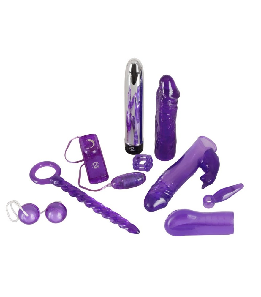 9-teiliges Toy-Set „Purple Appetizer“ inklusive Batterien