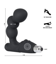 Prostatavibrator „Bead-Shaped Prostate Stimulator“, 14 cm, mit 3 Kugel