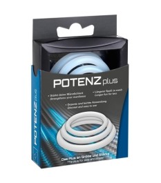 3-teiliges Penisringset „Potenz Plus“ aus Silikon