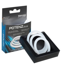 3-teiliges Penisringset „Potenz Plus“ aus Silikon