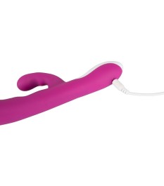Rabbitvibrator „Heating Vibe“ mit Klitorisreizarm und Wärmefunktion