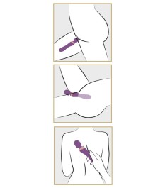 Massagestab „Dual Motor Vibe“, beiseitig verwendbar