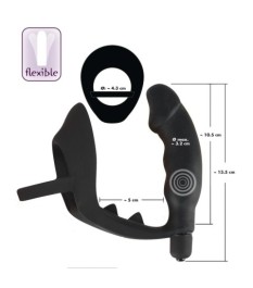 Penis-/Hodenring „Ring & Vibro Plug“ mit Vibro-Analplug