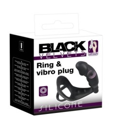 Penis-/Hodenring „Ring & Vibro Plug“ mit Vibro-Analplug