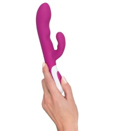 Rabbitvibrator „Heating Vibe“ mit Klitorisreizarm und Wärmefunktion