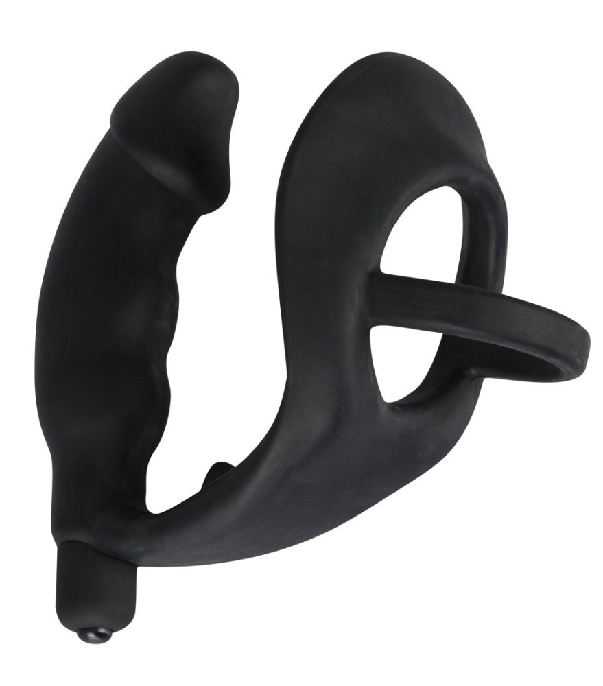 Penis-/Hodenring „Ring & Vibro Plug“ mit Vibro-Analplug