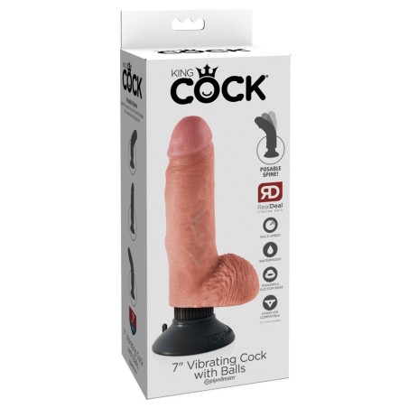 Vibrator „10" Vibrating Cock with Balls“