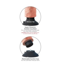 Vibrator „10" Vibrating Cock with Balls“, 20,5 cm